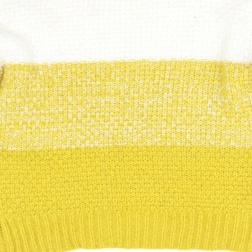 Primark Womens Yellow  Knit Pullover Jumper Size XS