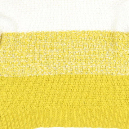 Primark Womens Yellow  Knit Pullover Jumper Size XS