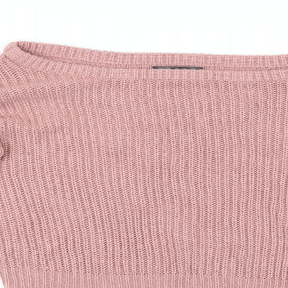 Womens UK Size M Missguided Pink Pullover Jumper