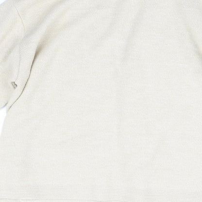 Lizzi Clarke Womens Beige  Knit Cardigan Jumper Size M