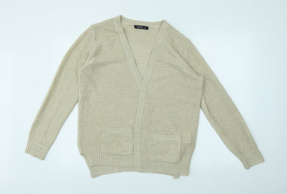 Womens UK Size 14 AKD A WEST Ivory Cardigan Jumper
