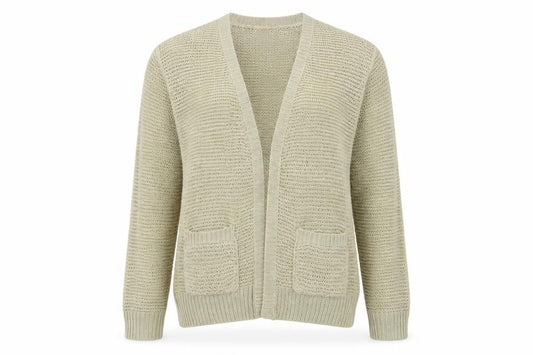 Womens UK Size 14 AKD A WEST Ivory Cardigan Jumper