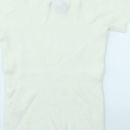 Primark Womens Ivory   Basic T-Shirt Size S
