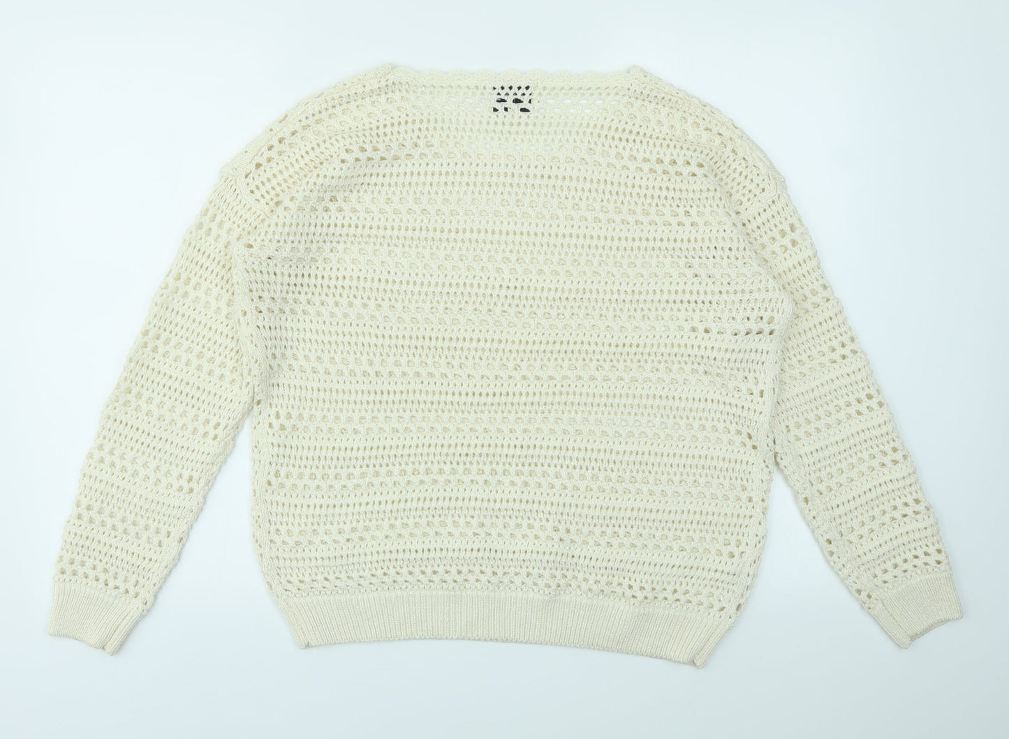 Womens UK Size 14 Matalan Ivory Pullover Jumper