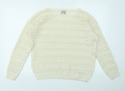 Womens UK Size 14 Matalan Ivory Pullover Jumper