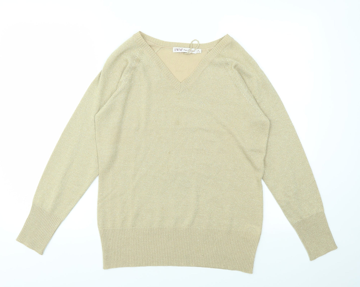 EWM Womens Gold   Basic T-Shirt Size M