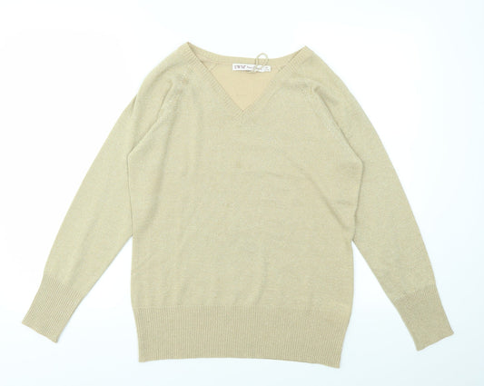 EWM Womens Gold   Basic T-Shirt Size M