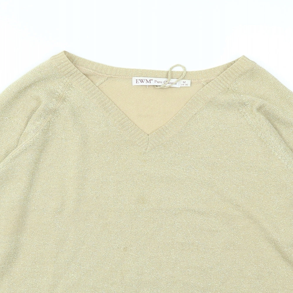 EWM Womens Gold   Basic T-Shirt Size M