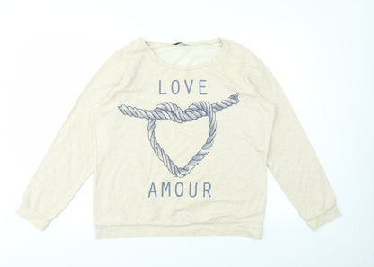 George Womens Ivory   Pullover Jumper Size 14