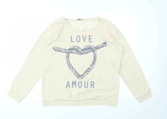 George Womens Ivory   Pullover Jumper Size 14