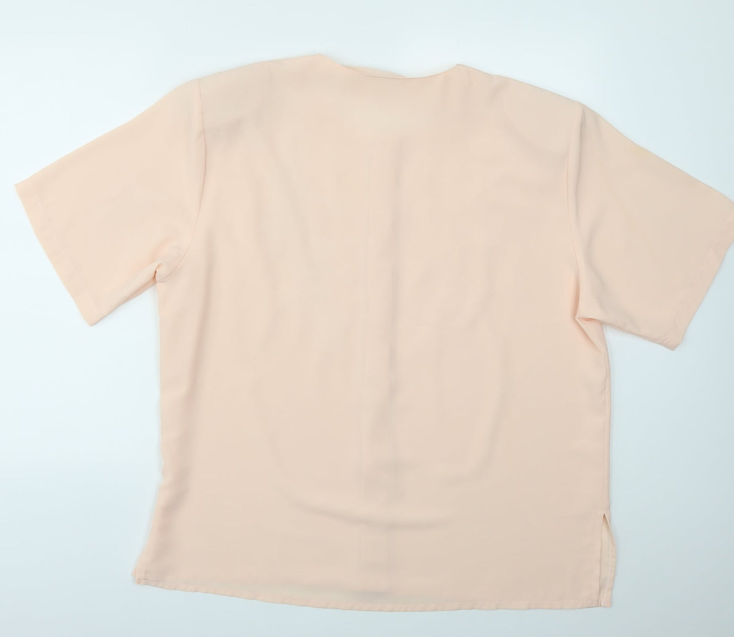 MARGARET Womens Pink   Basic Blouse Size 2XL