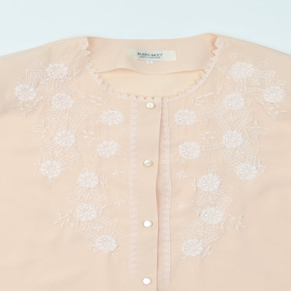 MARGARET Womens Pink   Basic Blouse Size 2XL