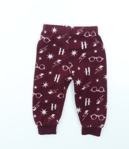 Primark Baby Red Geometric  Cargo Trousers Size 6-9 Months