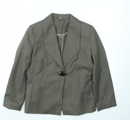 Womens UK Size 12 ANNA ROSE Regular Green Blazer