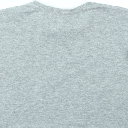 George Girls Grey Geometric  Basic T-Shirt Size 10-11 Years