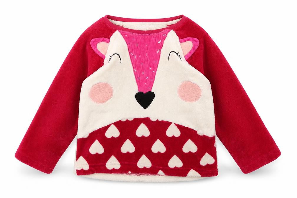 GIRLS Girls Multicoloured Animal Print  Top Pyjama Top Size 10-11 Years