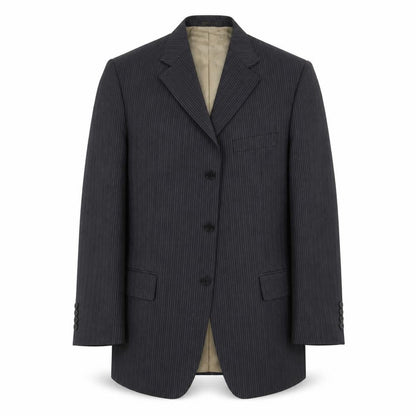 Marks & Spencer Mens Grey Striped  Jacket Suit Jacket Size 40