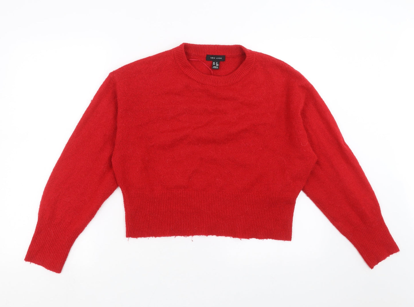 Womens UK Size M New Look Red Pullover Jumper