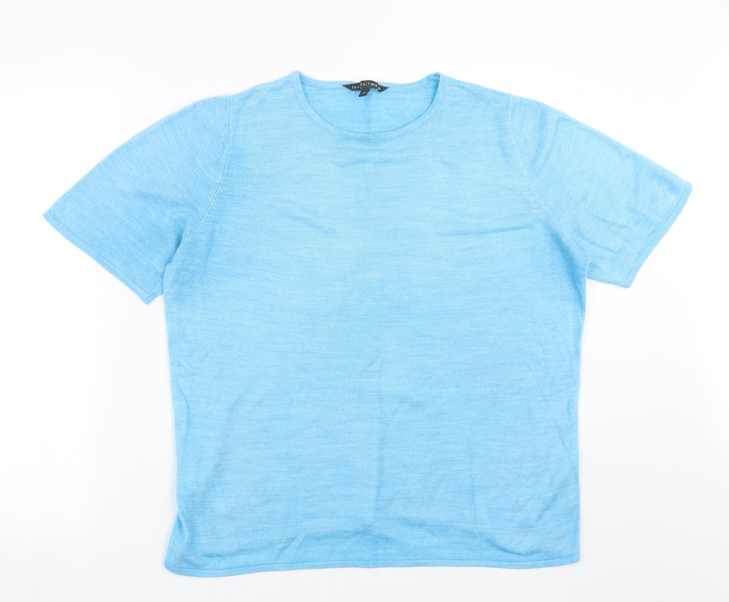 Love knitwear Womens Blue  Knit Pullover Jumper Size 16