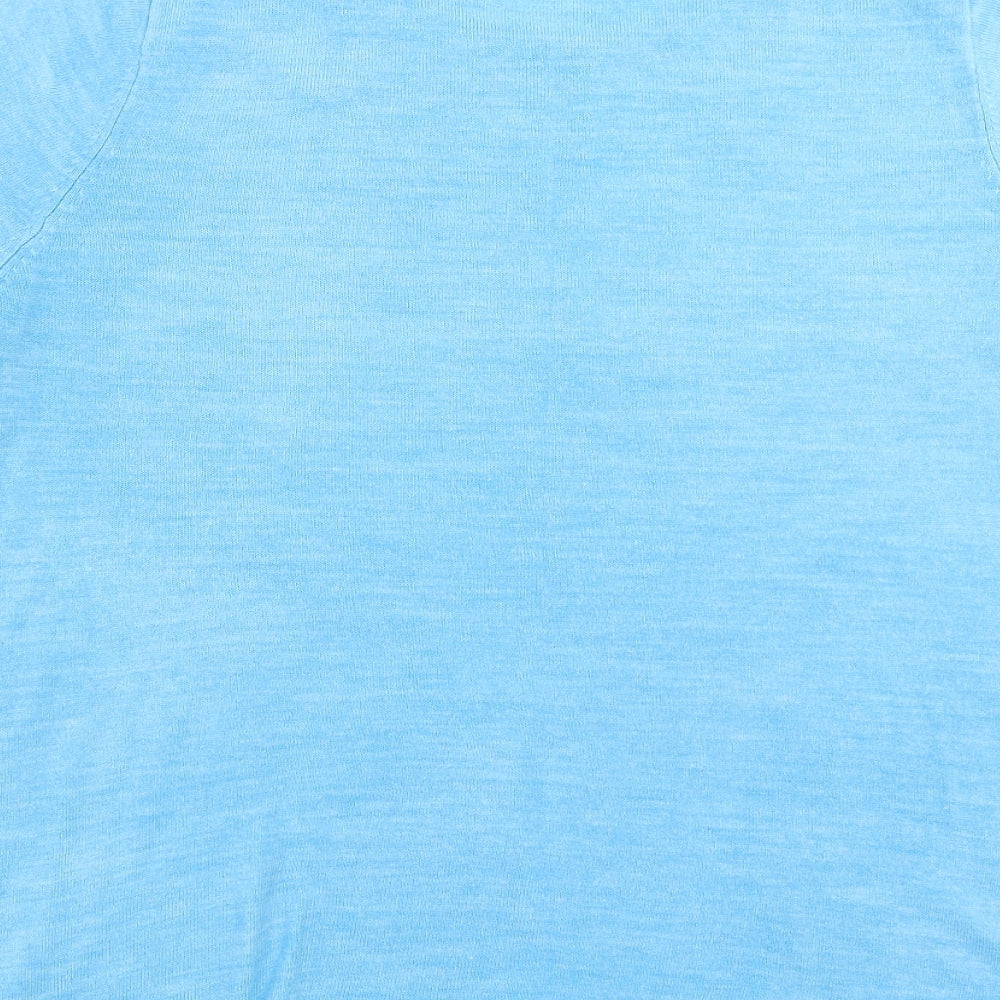 Love knitwear Womens Blue  Knit Pullover Jumper Size 16