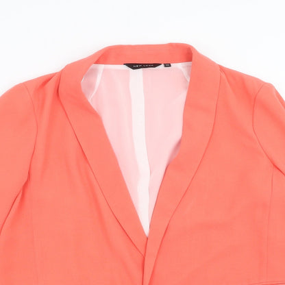 New Look Womens Orange   Jacket Blazer Size 14