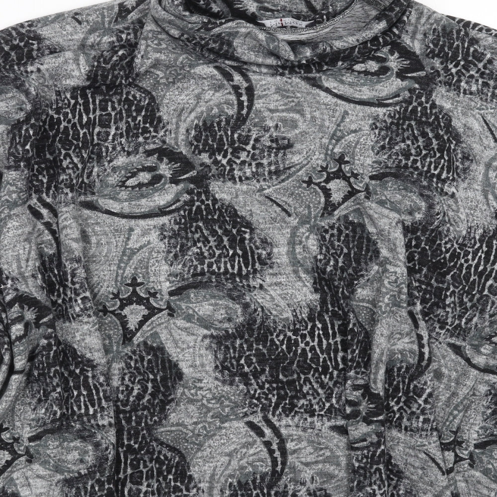 Womens UK Size One Size Max Studio Grey Pullover Jumper