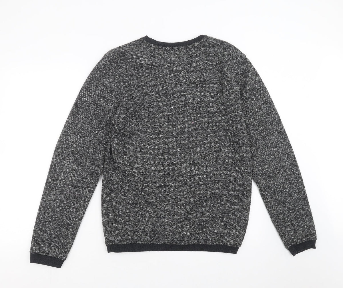 Back view of ACW men’s grey pullover sweatshirt, size M