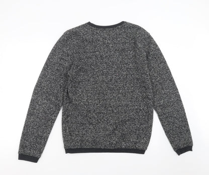 Back view of ACW men’s grey pullover sweatshirt, size M