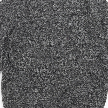 Brand and care label for ACW men’s grey pullover sweatshirt, size M