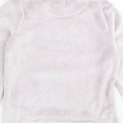 Primark Womens Pink Solid Fleece Top Pyjama Top Size M  - Disney