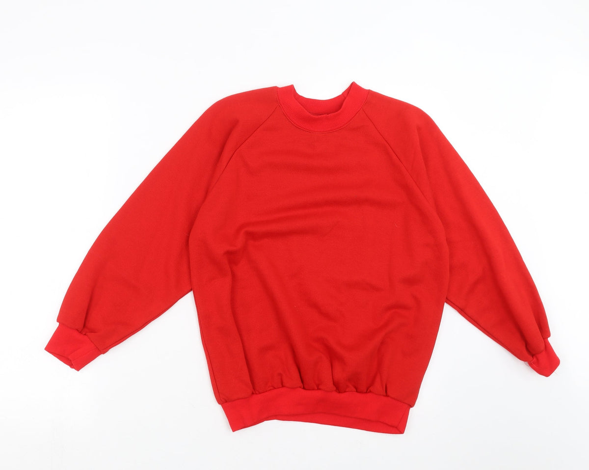 Back to School Boys Red   Pullover Sweatshirt Size M