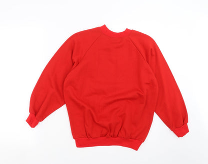 Back to School Boys Red   Pullover Sweatshirt Size M