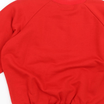 Back to School Boys Red   Pullover Sweatshirt Size M
