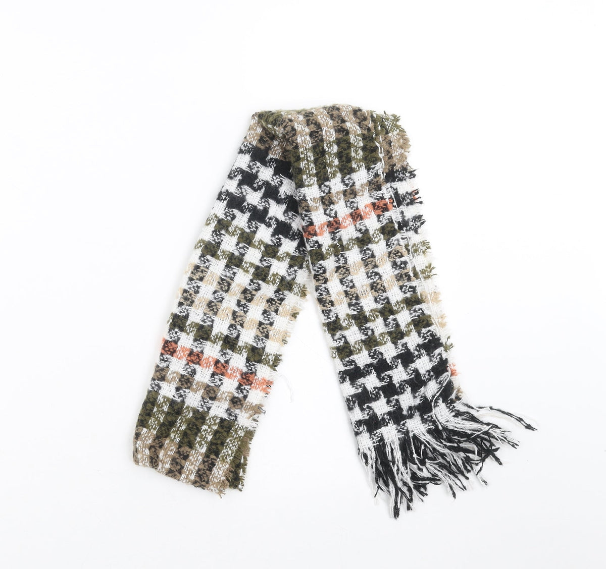 Preworn Womens Green Check   Scarf