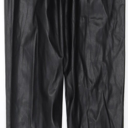 Womens UK Size 26 in Preworn Regular Fit  Black Trousers