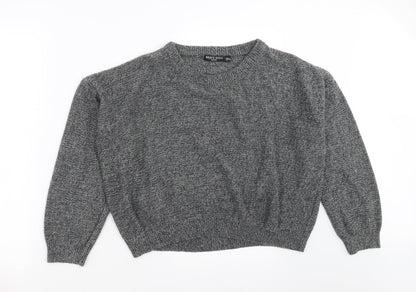 Brave Soul Womens Grey  Knit Pullover Jumper Size L