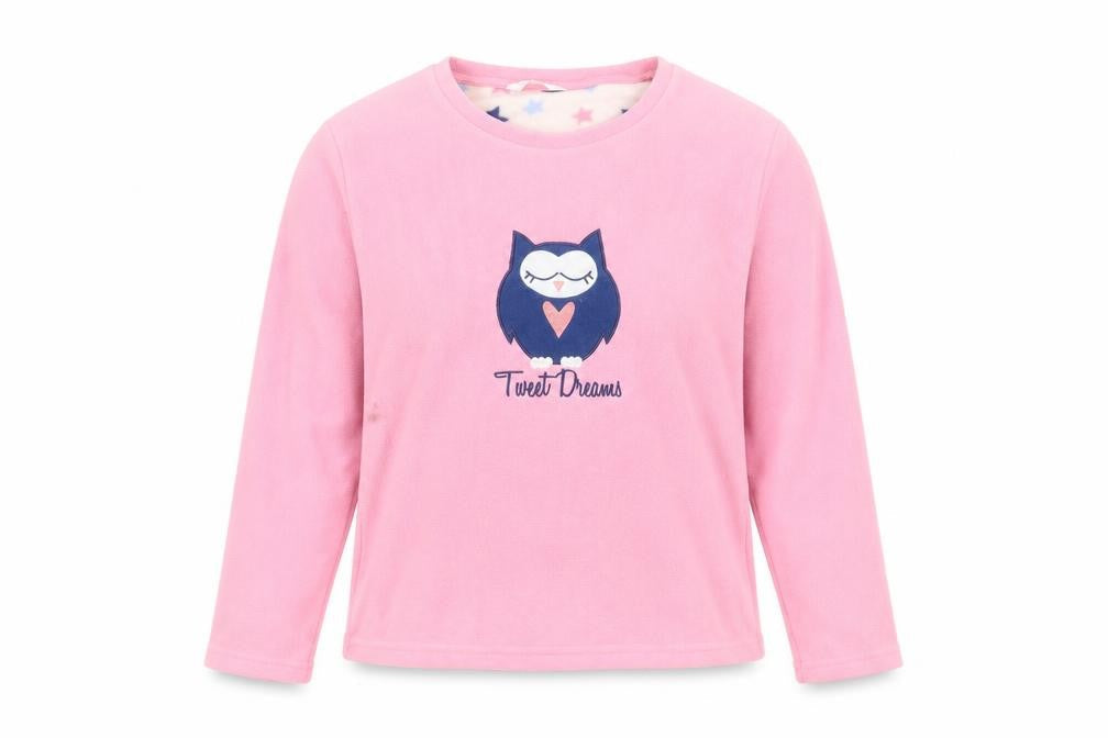 Nightwear Essentials Womens Pink Solid  Top Pyjama Top Size 10  - owl