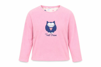 Nightwear Essentials Womens Pink Solid  Top Pyjama Top Size 10  - owl