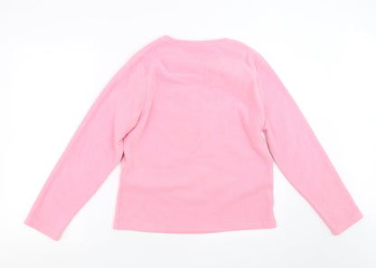 Nightwear Essentials Womens Pink Solid  Top Pyjama Top Size 10  - owl