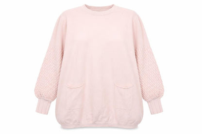 Love My Fashion Womens Pink   Pullover Jumper Size L