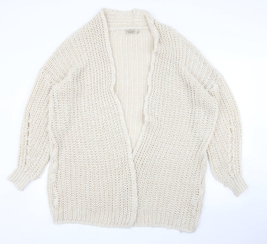 Nada del Riccio Womens Beige   Cardigan Jumper Size L