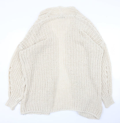 Nada del Riccio Womens Beige   Cardigan Jumper Size L