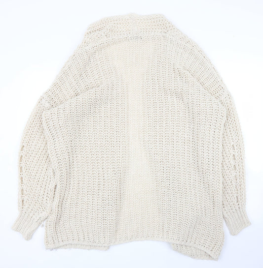 Nada del Riccio Womens Beige   Cardigan Jumper Size L