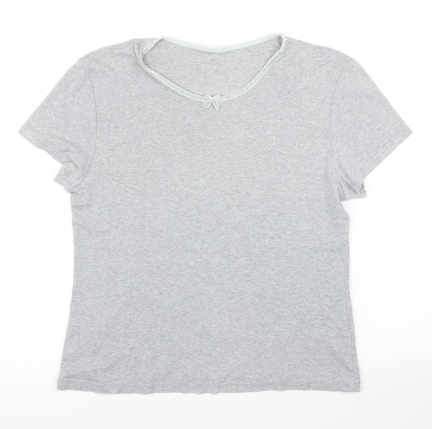 M&S Womens Grey   Basic T-Shirt Size 12