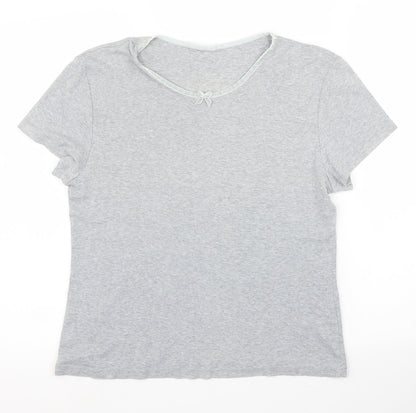 M&S Womens Grey   Basic T-Shirt Size 12