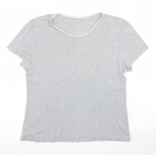 M&S Womens Grey   Basic T-Shirt Size 12