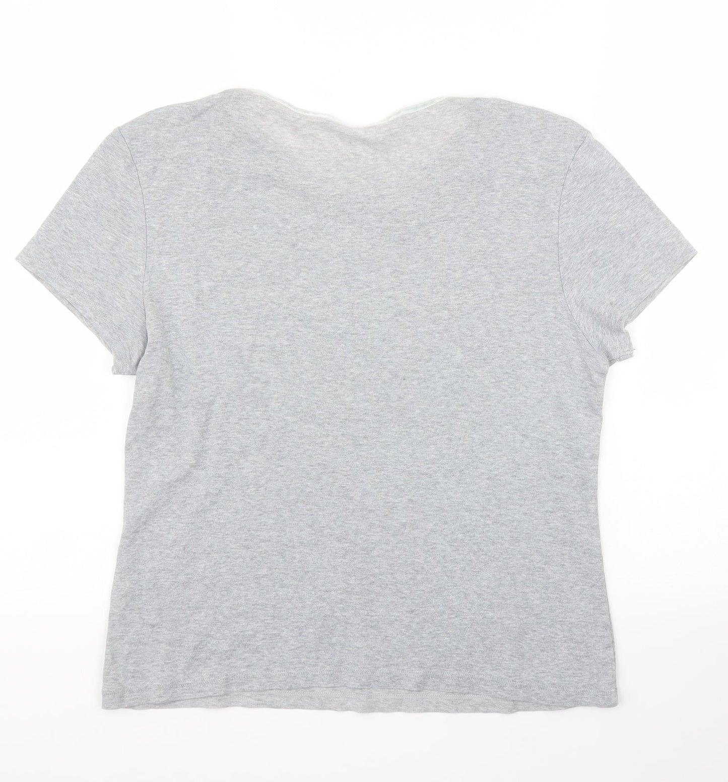 M&S Womens Grey   Basic T-Shirt Size 12