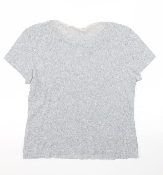 M&S Womens Grey   Basic T-Shirt Size 12