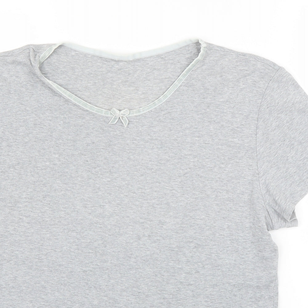 M&S Womens Grey   Basic T-Shirt Size 12