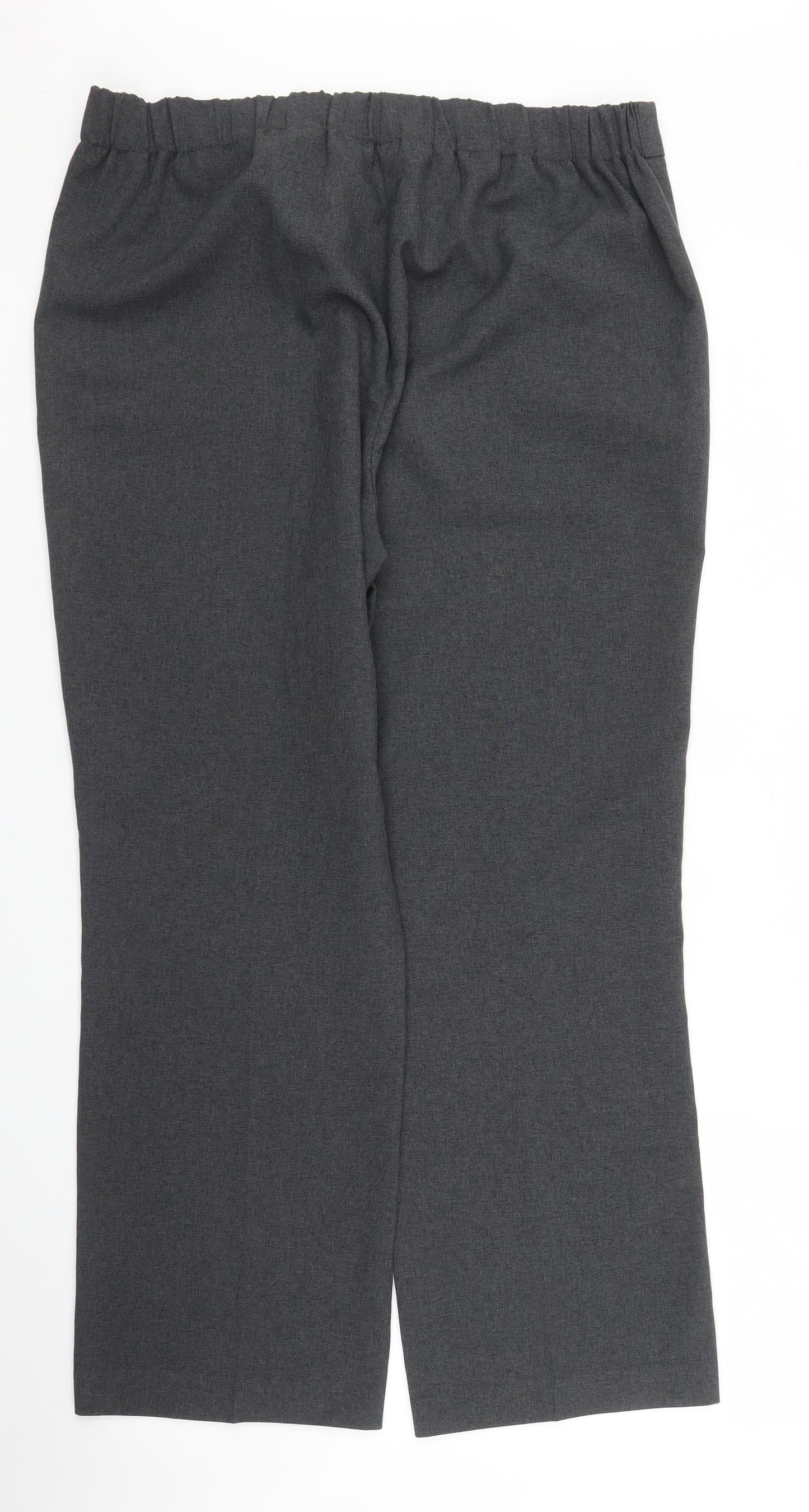 Womens UK Size 14 Preworn Regular Fit  Grey Trousers